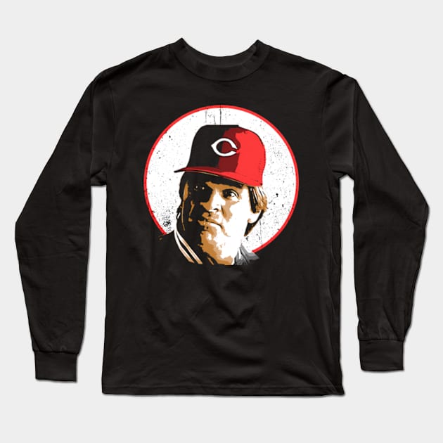 Pete Rose Long Sleeve T-Shirt by caravalo